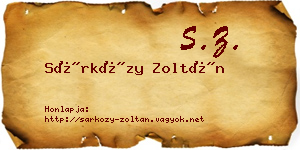 Sárközy Zoltán névjegykártya
